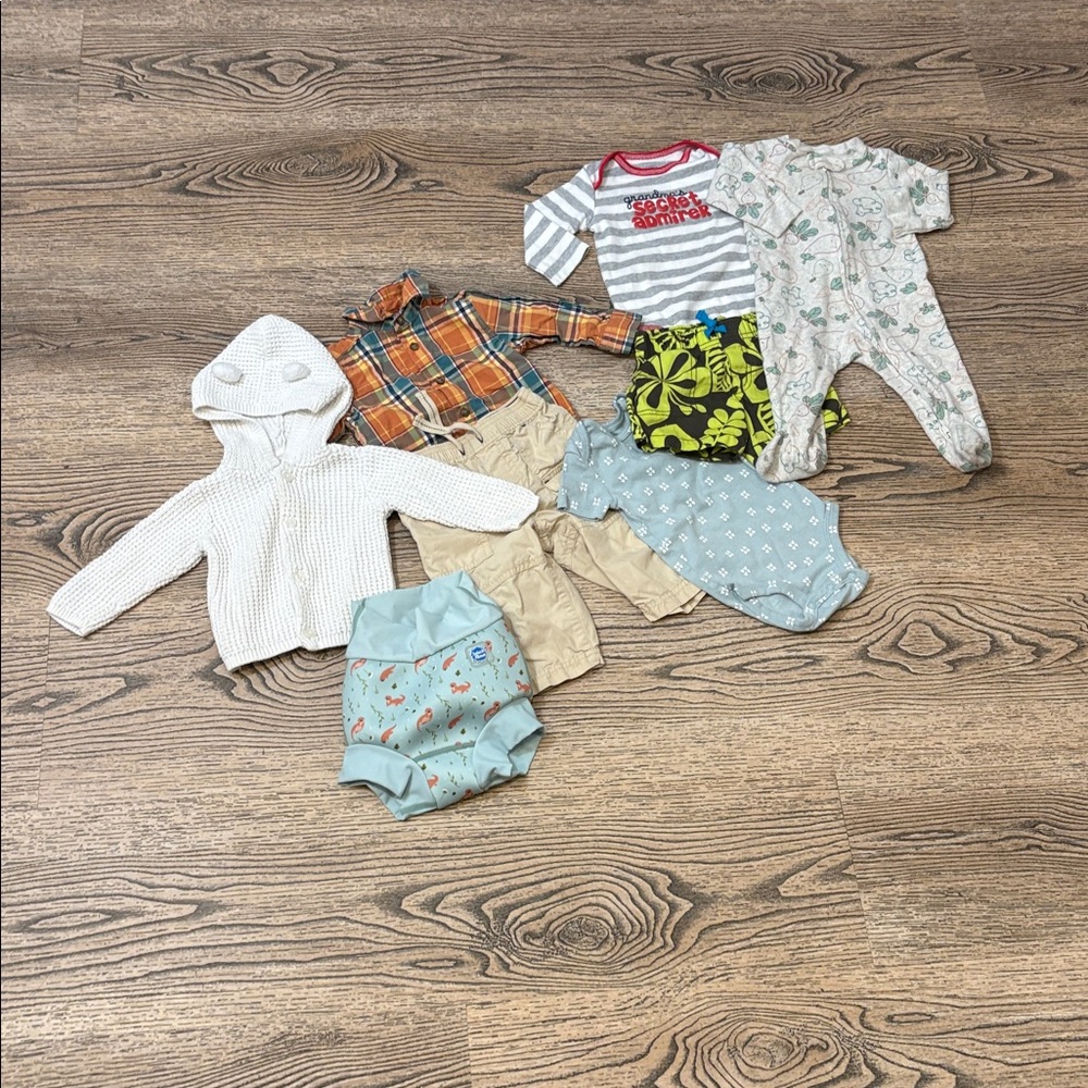 Baby boy clothes bundle size 6 months
